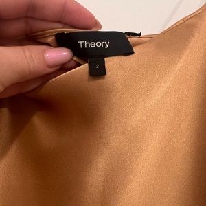 Theory Gold Midi Slip Dress New With Tags